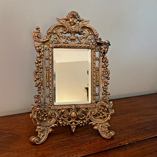 Cast metal table vanity - metal,