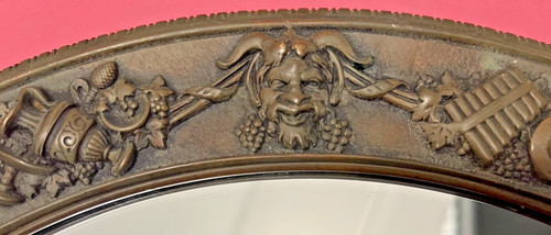 Antique large round - antique, 19c
